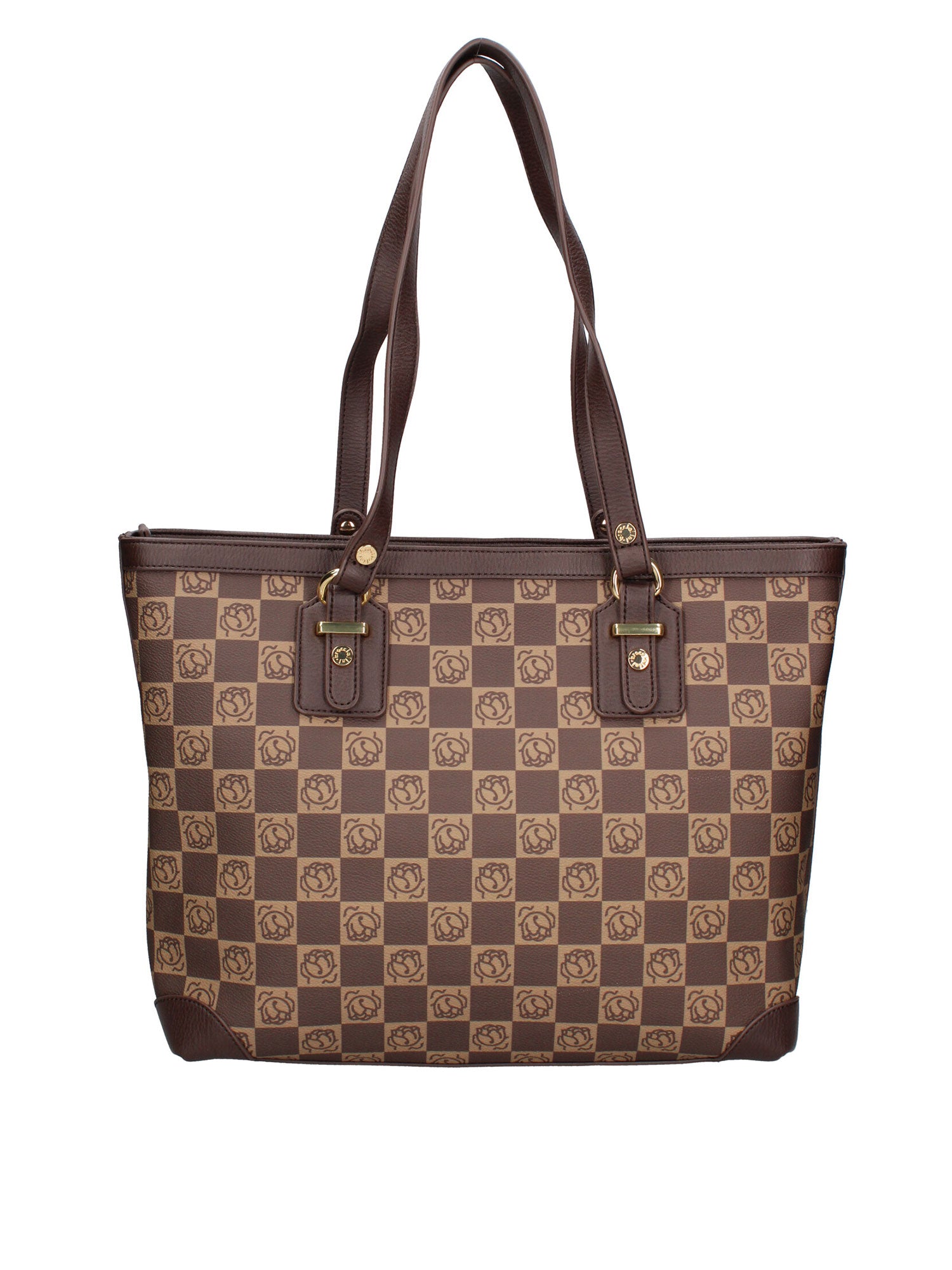 Eridana Prime Borsa a spalla da donna 100% poliuretano B16176-MARRONE Braccialini