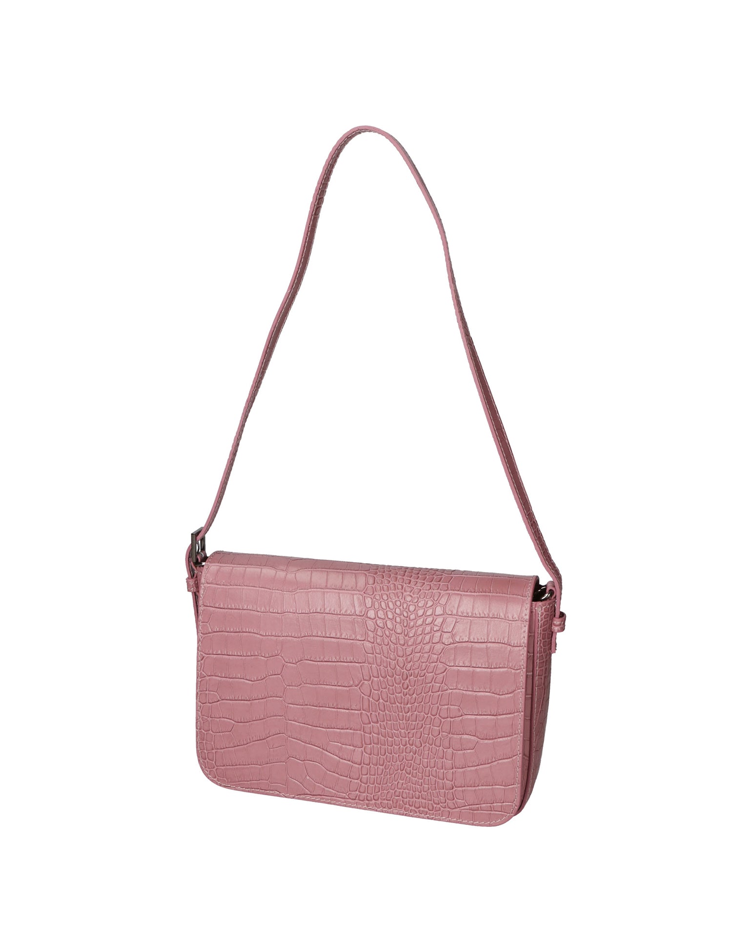 Azzurra Borsa a spalla da donna Vera pelle croco 05699- C73 ROSA ANTICO Gave Lux