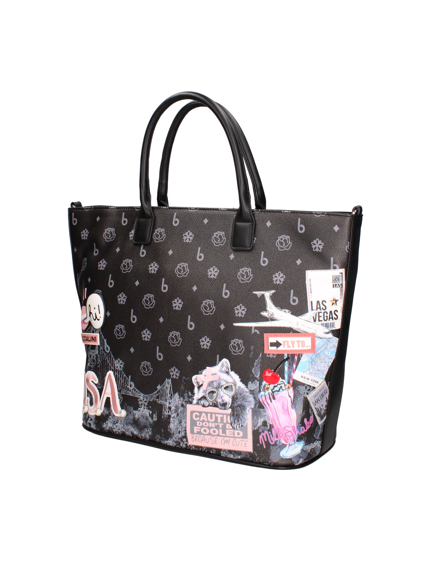 Carys Borsa a spalla da donna 100% poliuretano B16405-UNICO Braccialini