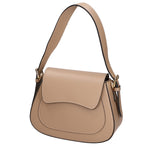Giulia Borsa a spalla da donna Vera pelle 05958-L110 TAUPE CHIARO Gave Lux