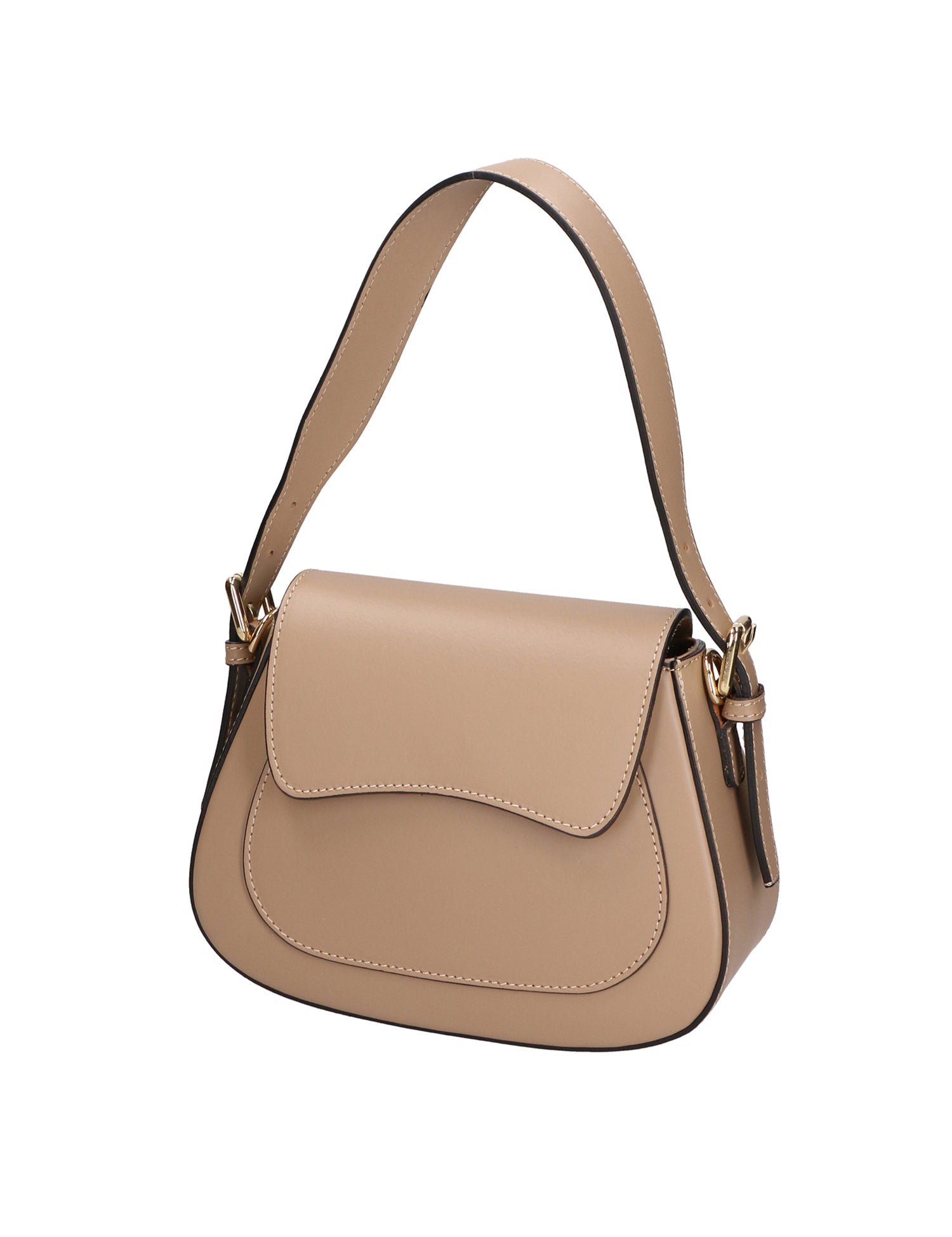 Giulia Borsa a spalla da donna Vera pelle 05958-L110 TAUPE CHIARO Gave Lux