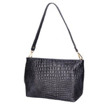 Lorelei Borsa a spalla da donna Vera pelle croco 06498-013 BLU NAVY Gave Lux