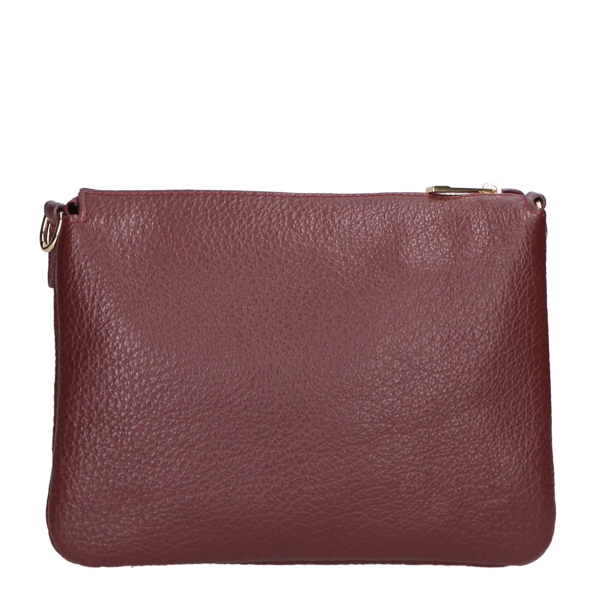Borsa a tracolla da donna 100% pelle MYB-6057-FW-D54 BORDO SCURO My Best Bag