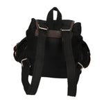 Micaela ZG3006-NERO BLACK Zaino unisex in canvas e vera pelle Gave Lux