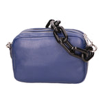 Barbara Borsa a spalla da donna Vera pelle 05706-D24 BLU BLUE Gave Lux
