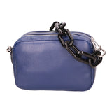 Barbara Borsa a spalla da donna Vera pelle 05706-D24 BLU BLUE Gave Lux