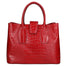 Letizia Borsa a mano da donna Pelle stampata croco 06542-ROSSO SCURO Gave Lux