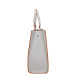 Borsa a mano da donna 100% vera pelle 07262-P 630 GRIGIO CHIARO Roberta Rossi