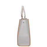 Borsa a mano da donna 100% vera pelle 07262-P 630 GRIGIO CHIARO Roberta Rossi