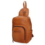 Borsa a tracolla da uomo 100% vera pelle HILB-3110-CUOIO Hill Burry