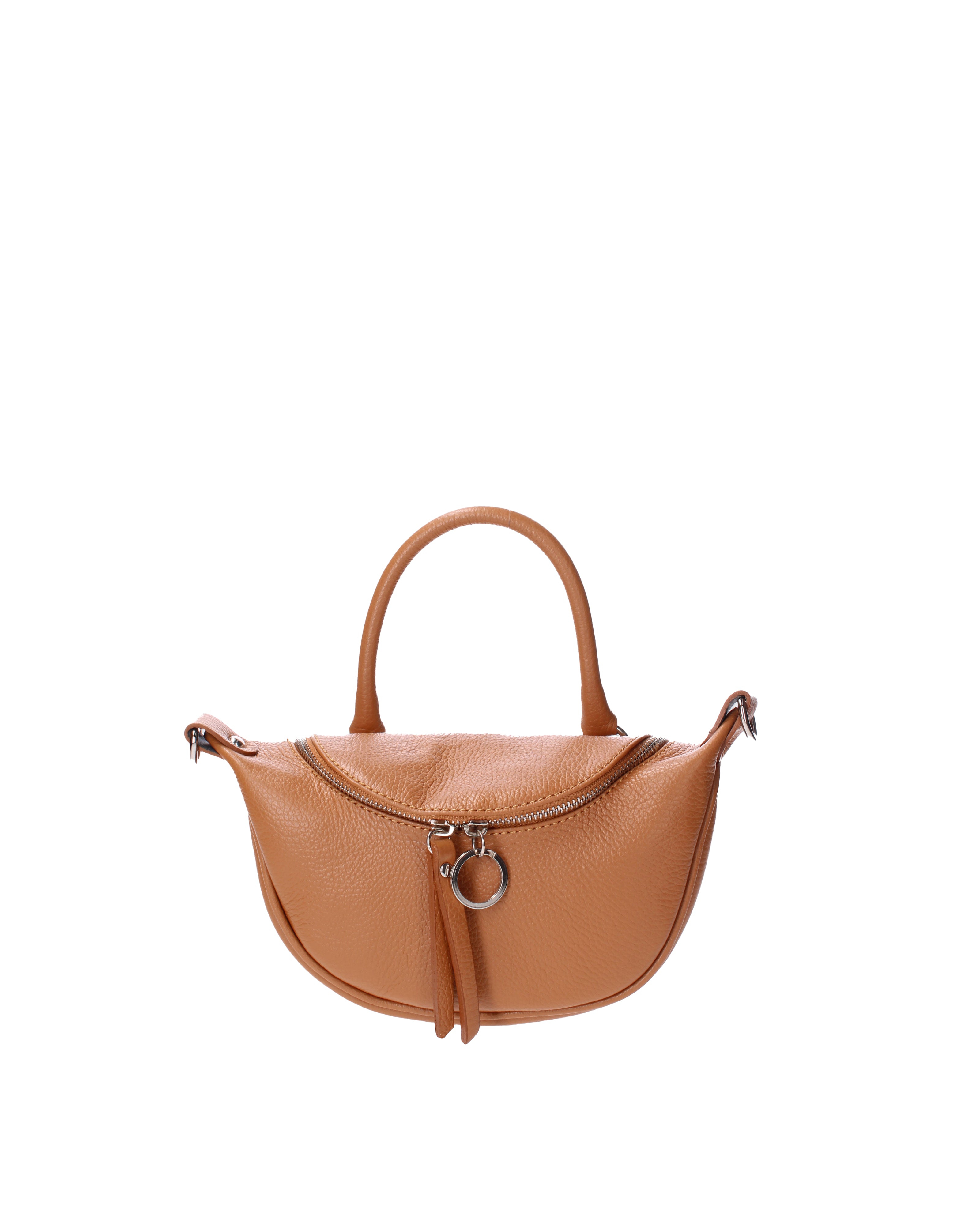 Mae Borsa a mano da donna Vera pelle 07142-D44 CUOIO Viola Castellani
