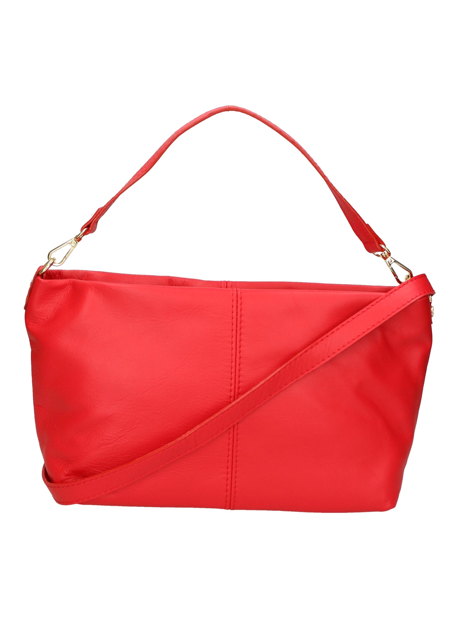 Ginevra Borsa a spalla da donna Vera pelle 05936-S58 ROSSO FUOCO Gave Lux