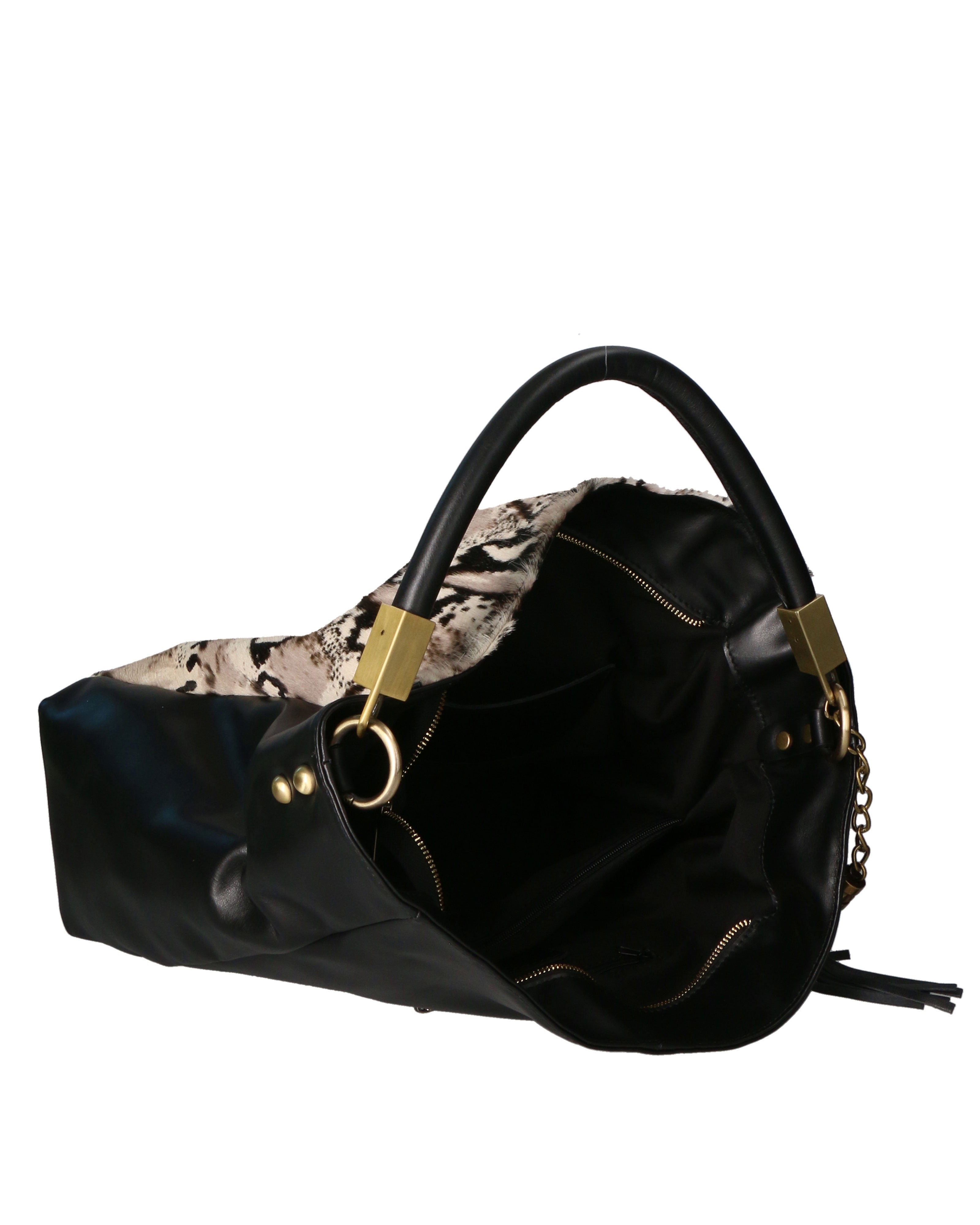 Lyria Elite Borsa a spalla da donna Vera pelle 02090-PITONE BIANCO 008 Chiara Ferretti