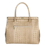 Deborah Borsa a mano da donna Pelle Croco Stampata 7727-C40 TAUPE SCURO DARK TAUPE Gave Lux