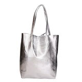 Iride Borsa a mano da donna 100% pelle 05921-DL1 ARGENTO Gave Lux