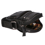 Borsa a tracolla unisex vera pelle Made in Italy SN5863147-BLACK Santini Firenze