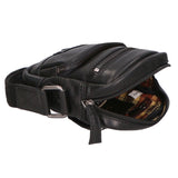 Borsa a tracolla unisex vera pelle Made in Italy SN5863147-BLACK Santini Firenze