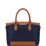 Borsa a Spalla in Pvc Blu Scuro