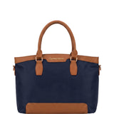 Borsa a Spalla in Pvc Blu Scuro