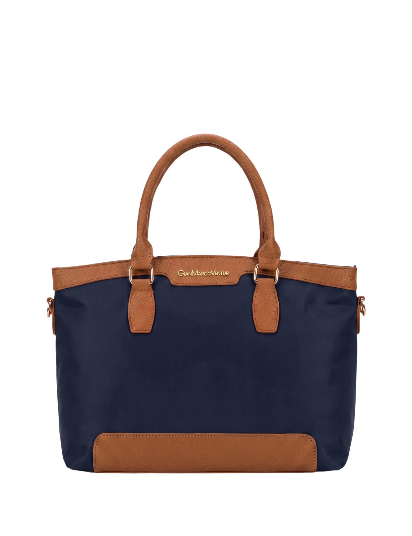 Borsa a Spalla in Pvc Blu Scuro