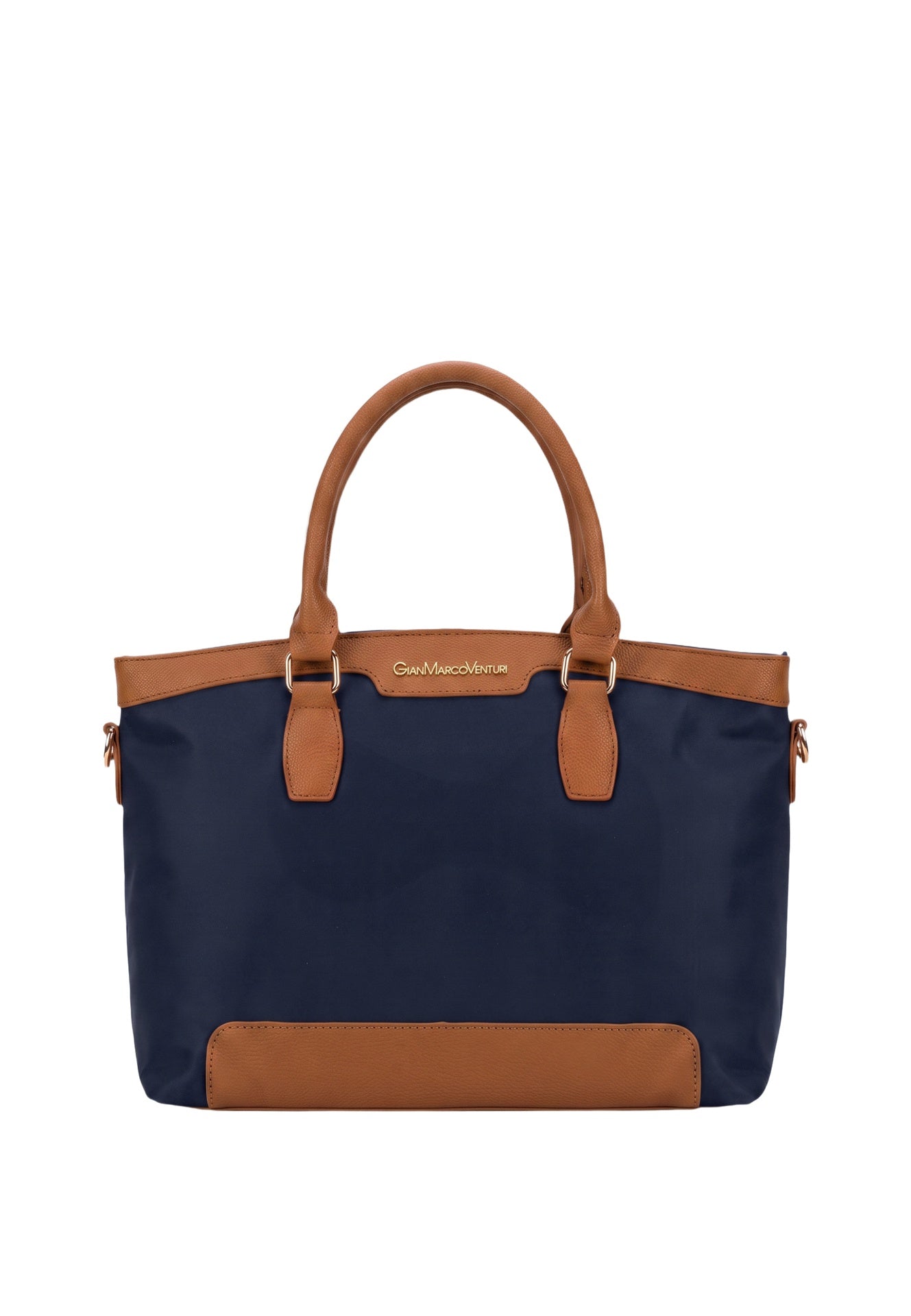 Borsa a Spalla in Pvc Blu Scuro