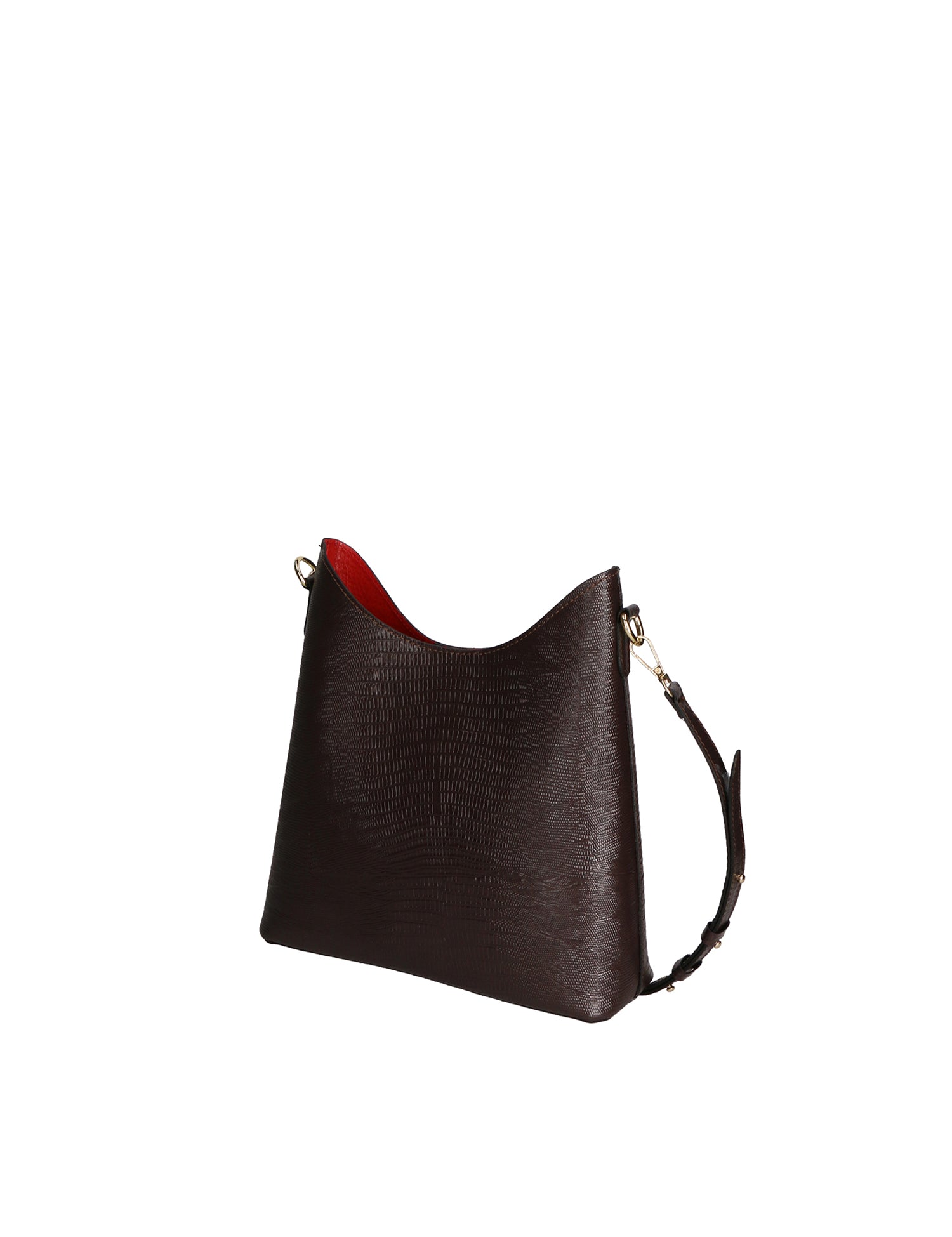 Carmine Borsa a spalla da donna Vera pelle 05442-LU23 T.MORO DARK BROWN Gave Lux