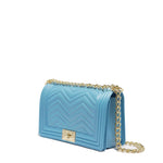 Borsa a mano da donna 100% Pvc FLAT M MANHATTAN-NORSE BLUE + LIGHT GOLD Marc Ellis