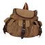 Micaela ZG3006-FANGO TAUPE Zaino unisex in canvas e vera pelle Gave Lux