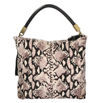 Arya Borsa a spalla da donna Vera pelle 05474-PITONE BIANCO 008 Gave Lux