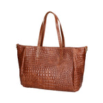 Lorella Borsa a spalla da donna Vera pelle croco 06499-040 MARMO SCURO Gave Lux
