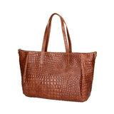 Lorella Borsa a spalla da donna Vera pelle croco 06499-040 MARMO SCURO Gave Lux