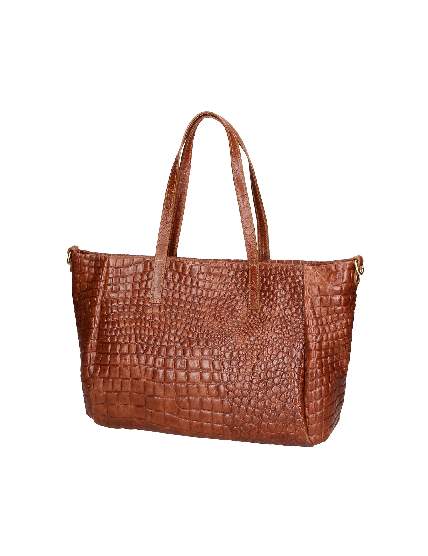 Lorella Borsa a spalla da donna Vera pelle croco 06499-040 MARMO SCURO Gave Lux