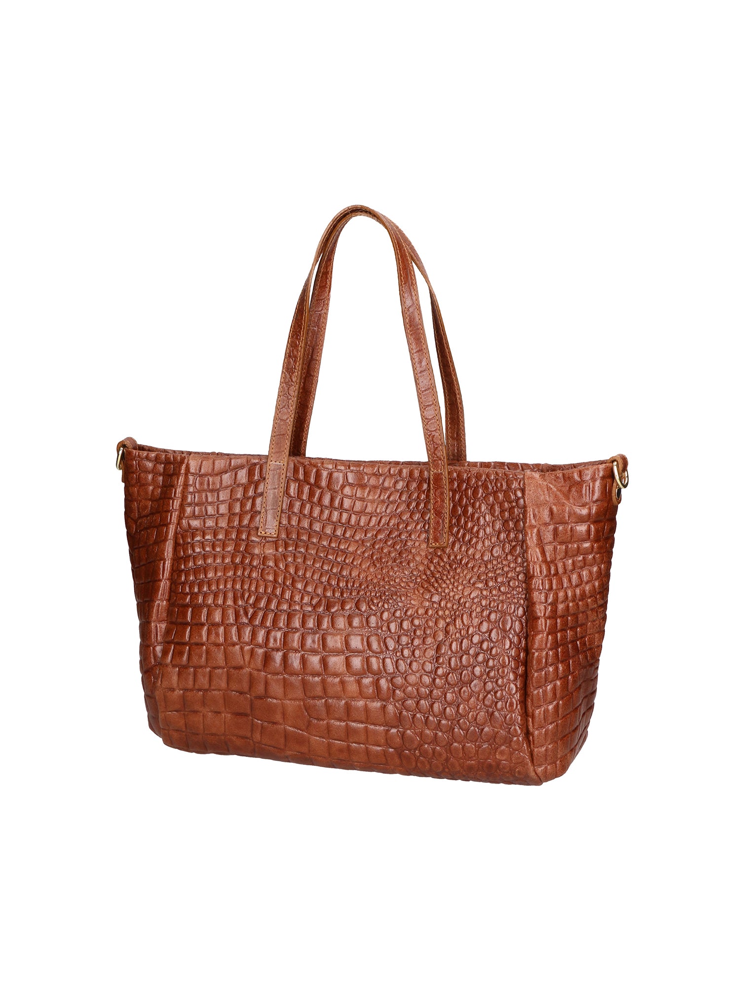 Lorella Borsa a spalla da donna Vera pelle croco 06499-040 MARMO SCURO Gave Lux