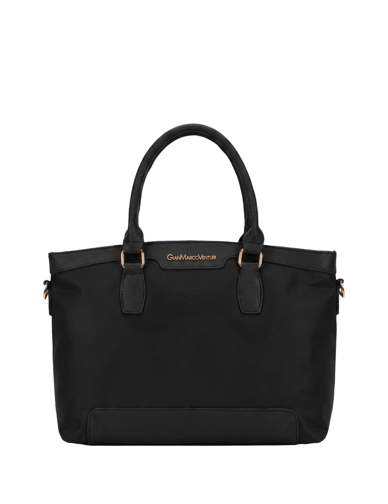 Borsa a Spalla in Pvc Nero