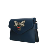 Alethea Borsa a tracolla donna Vera pelle 8801-BLU Gave Lux