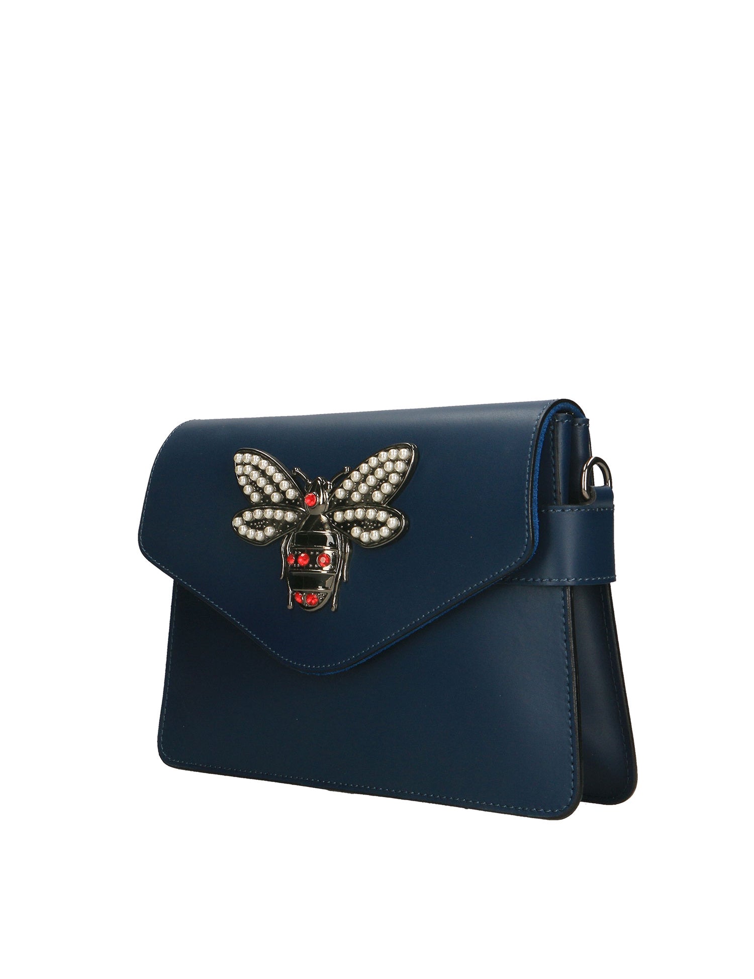 Alethea Borsa a tracolla donna Vera pelle 8801-BLU Gave Lux