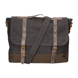 Minerva Borsa a mano unisex Canvas e pelle ZG3011-NERO BLACK Gave Lux