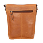 Borsa a tracolla da uomo 100% vera pelle HILB-3183-CUOIO Hill Burry