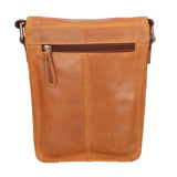 Borsa a tracolla da uomo 100% vera pelle HILB-3183-CUOIO Hill Burry