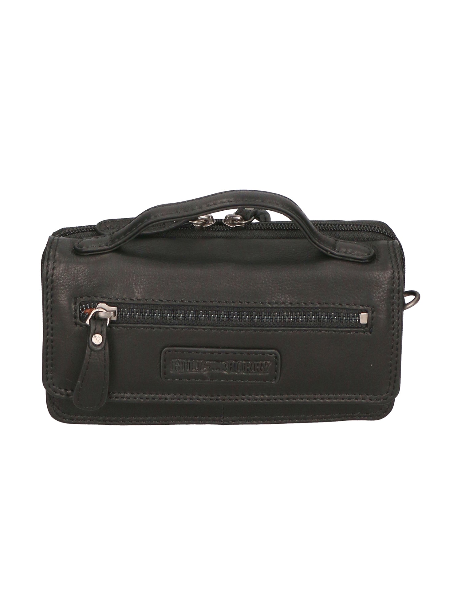 Borsa a tracolla da uomo in vera pelle RFID HILB-3351-NERO  Hill Burry