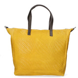 Emerenziana Borsa a spalla da donna Vera pelle 80058-GIALLO Gave Lux