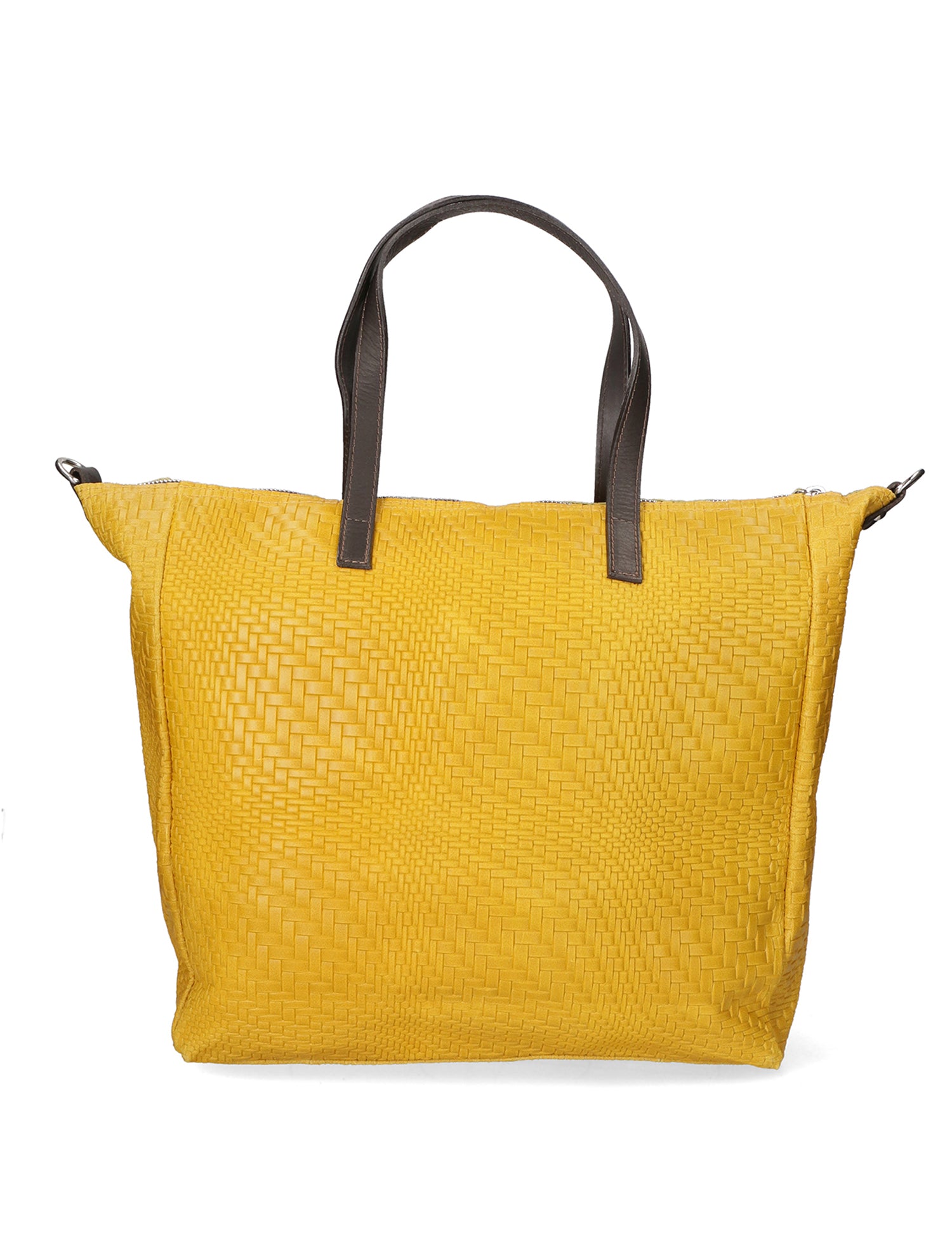 Emerenziana Borsa a spalla da donna Vera pelle 80058-GIALLO Gave Lux