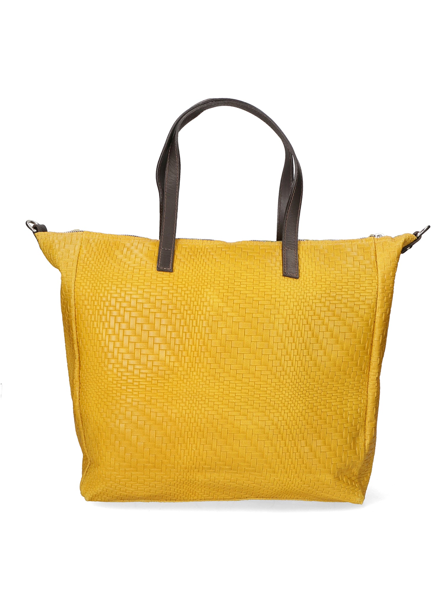 Emerenziana Borsa a spalla da donna Vera pelle 80058-GIALLO Gave Lux