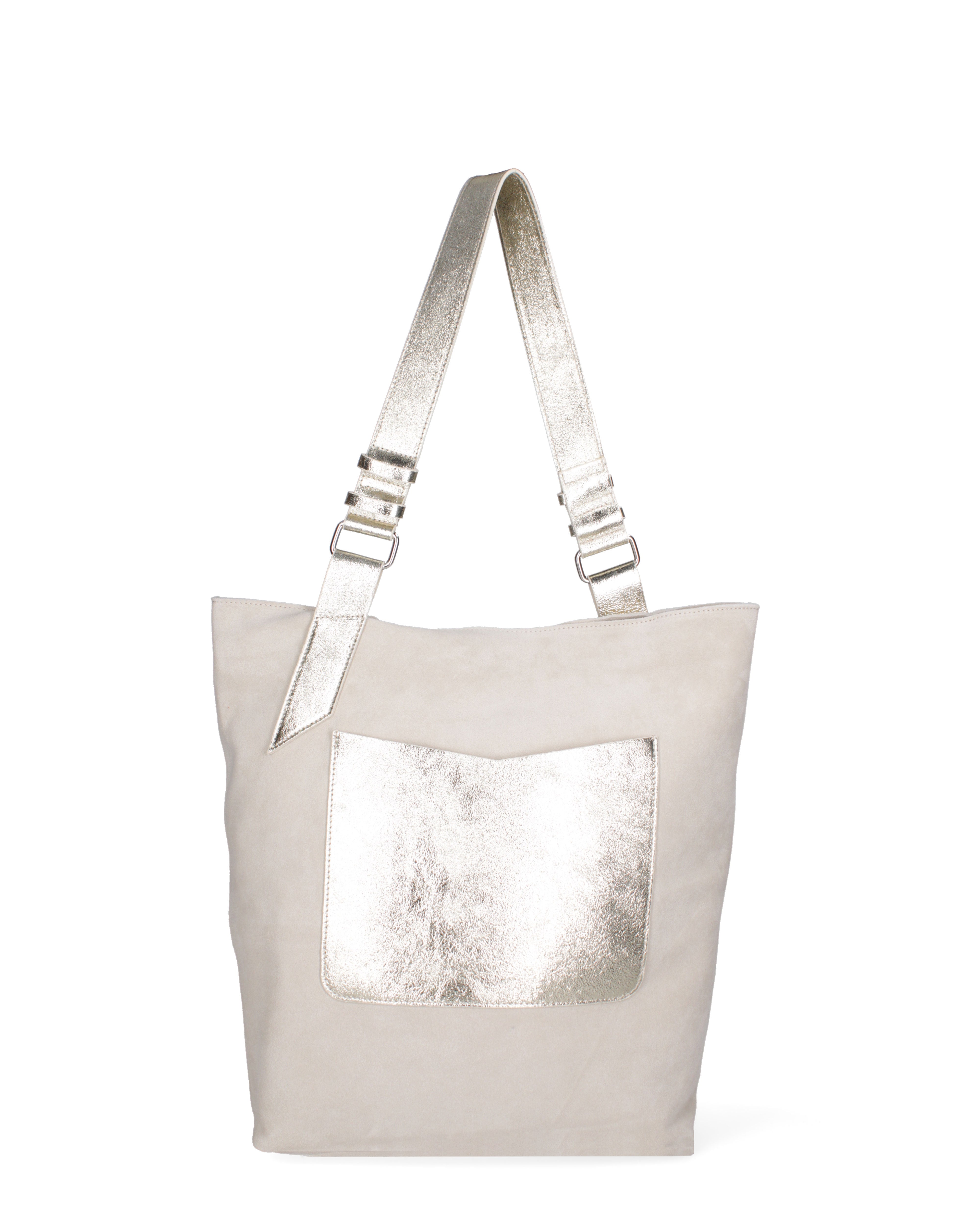 Borsa a spalla da donna Vera pelle 07312-D02 BEIGE+L003 Roberta Rossi