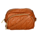 Ancilla 05305-S44 CUOIO Pochette da donna in vera pelle Gave Lux