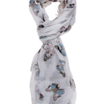 Shirley L1030-BIACO Foulard Donna Cotone e Seta Gave Lux