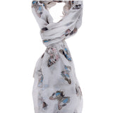 Shirley L1030-BIACO Foulard Donna Cotone e Seta Gave Lux