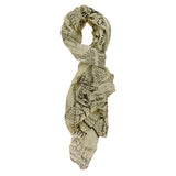 Shana L1020-GIALLO Foulard unisex in cotone e seta Gave Lux