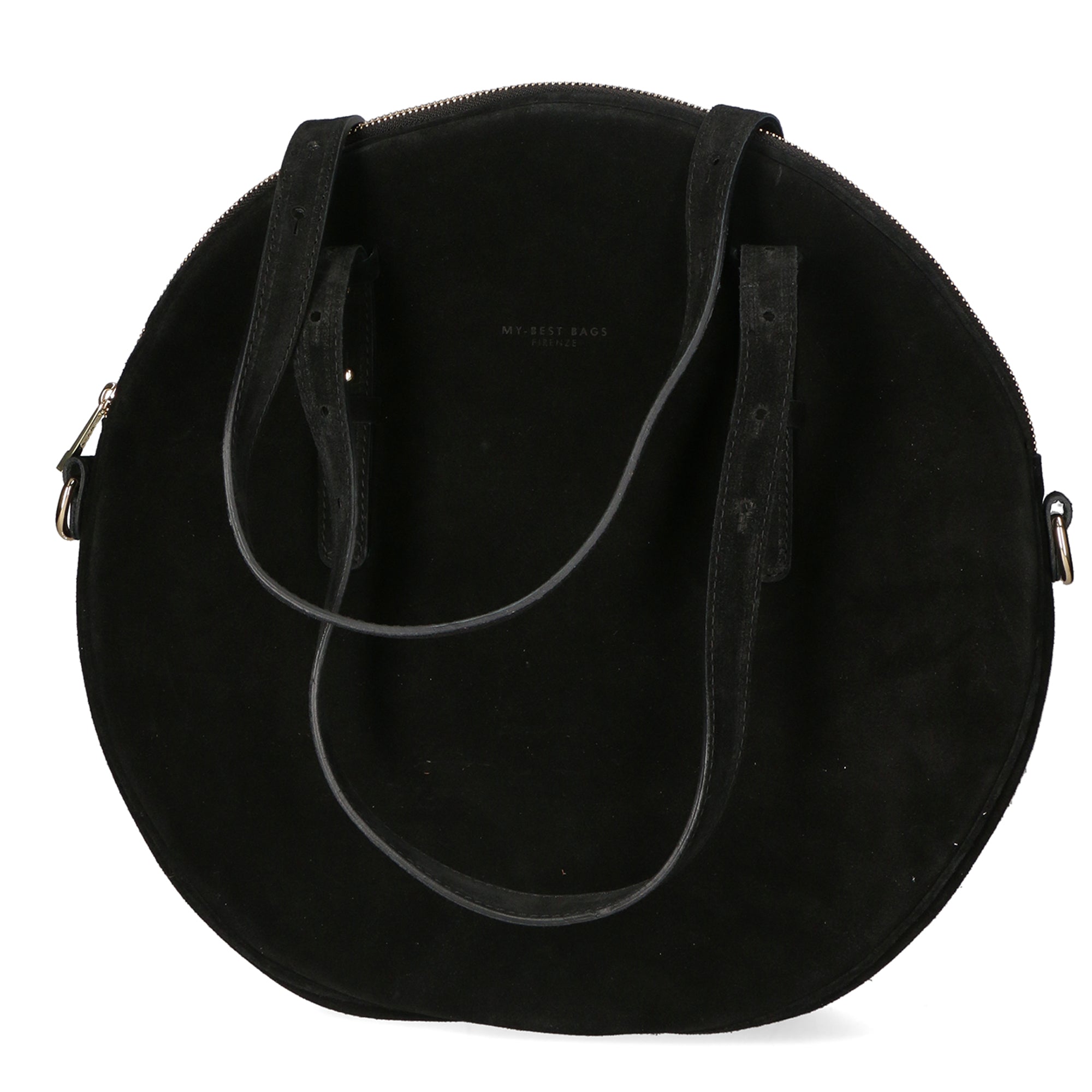 Borsa a mano da donna Vera pelle scamosciata MYB-8033-FW-NERO My Best Bag
