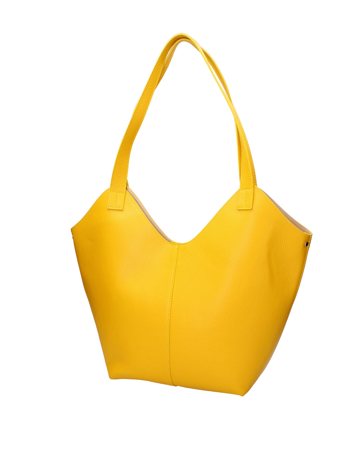 Borsa a mano da donna Vera pelle 07231-D04 GIALLO Roberta Rossi